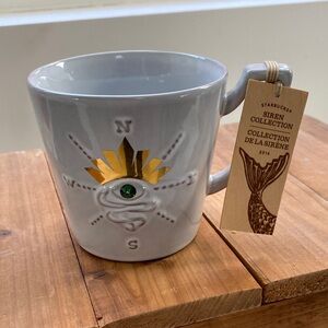 New with Tag Starbucks Siren Collection Mug 2014 Crystal Eye Swarovski 12 oz